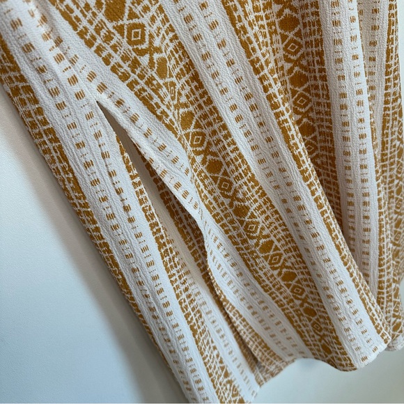 Sophie Rue Yellow Aztec Stripe Tunic Tank Size Medium - Picture 3 of 6